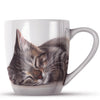 Marie Brown Sleeping Cat Quality Bone China Mug