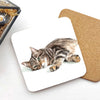 Marie Brown Resting Cat Coaster