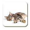 Marie Brown Resting Cat Coaster