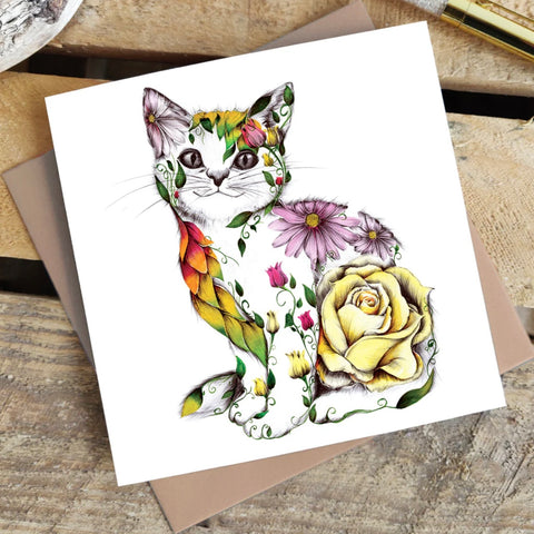 Kat Baxter Rosie Cat Greetings Card