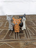 Fair-trade Handmade Wooden Cat Ornaments - 3 Colours