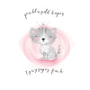 Penblwydd Hapus Tywysoges Fach - Cat Birthday Card