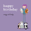 Crazy Cat Lady Happy Birthday Card