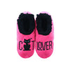 Snoozies Pairables ‘Cat Lover’ Hot Pink Cat Slippers