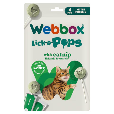Webbox Lick-e-Pops Crunchy Catnip Cat Lollipops