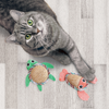 KONG Tropics Sea Pals Catnip Crinkle Cat Toys 2 Pack