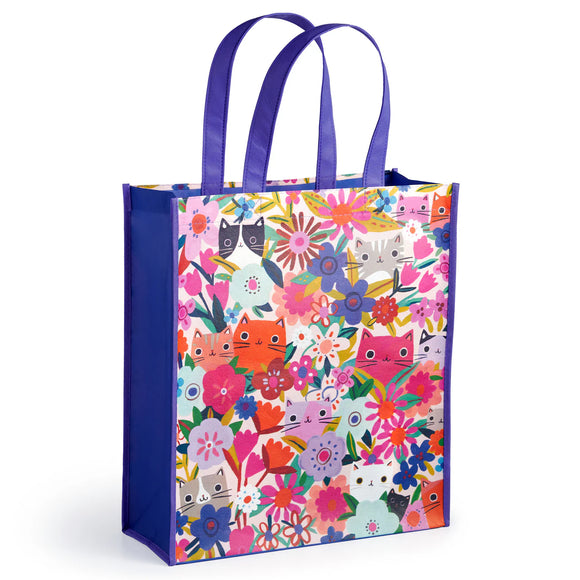 ‘Blooming Cats’ Reusable Recycled Shopping Bag