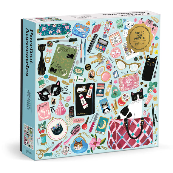 Purrfect Accessories 500 Piece Cat Foil Jigsaw Puzzle