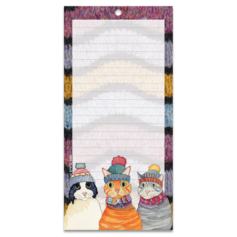 Emma Ball Cats in Hats Magnetic Notepad