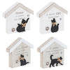 Moggy Mates Wooden House Standing Cat Plaque