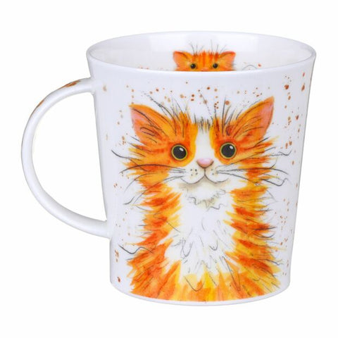 Dunoon Fine Bone China Cat Mug: Catter Splatter Ginger