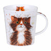 Dunoon Fine Bone China Cat Mug: Catter Splatter Tortie & Tabby
