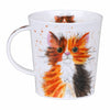 Dunoon Fine Bone China Cat Mug: Catter Splatter Tortie & Tabby