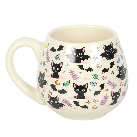 Cute and Creepy Cats Large Rounded Mug in Gift Box