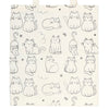 White Cat Print PolyCotton Tote Shopping Bag
