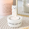 Warm Paws, Happy Heart Cat Tea Light Holder