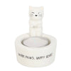 Warm Paws, Happy Heart Cat Tea Light Holder