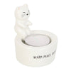 Warm Paws, Happy Heart Cat Tea Light Holder