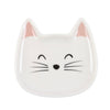White Cat Face Ceramic Jewellery Trinket Dish