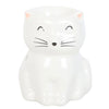 White Happy Cat Ceramic Oil Burner