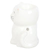 White Happy Cat Ceramic Oil Burner