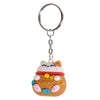 Maneki Neko Lucky Cat 3D PVC Keyring