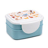 Feline Fine Stacked Bento Lunch Box with Cutlery