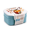 Feline Fine Stacked Bento Lunch Box with Cutlery