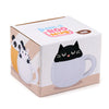 Feline Fine Black Cat Peeping Lid Ceramic Mug