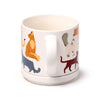 Feline Fine Large Porcelain Mug & Coaster Lid set