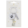 Silver Coloured Pawsome Cat Keyring