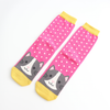 Miss Sparrow Ladies Bamboo Cat Socks 'Cool Cat' Hot Pink