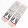 Miss Sparrow Ladies Bamboo Cat Socks 'Cool Cat' Light Grey