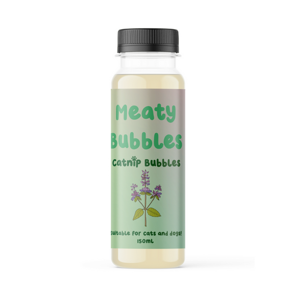 Non Toxic Vegan Play Bubbles Cat or Dog Toy, 150ml