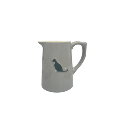 Bailey & Friends Designer Grey Jug with Tuxedo Kitty