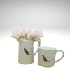 Bailey & Friends Designer Grey Jug with Tuxedo Kitty