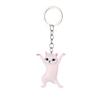 Standing Cartoon Cat Keyring Various Colours