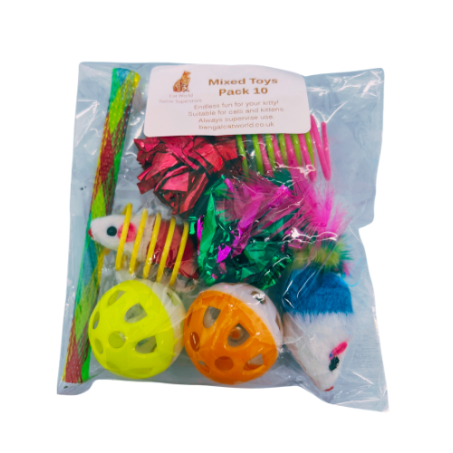Fantastic Value Cat Toy Selection - Mix of 10 Toys