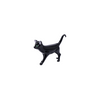 Cute Black Cat Hand Crafted Glass Ornament Decoration