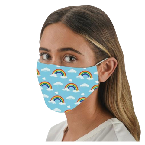 Snoozies Reusable Protective Face Mask - Rainbow