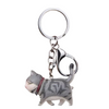 Cute Cartoon Cat Keyring Various Colours