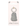 Happy Cat Metal Keyring 3 Designs