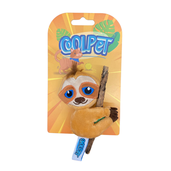 Coolpet Sydney the Sloth with Silvervine Stick Cat Toy