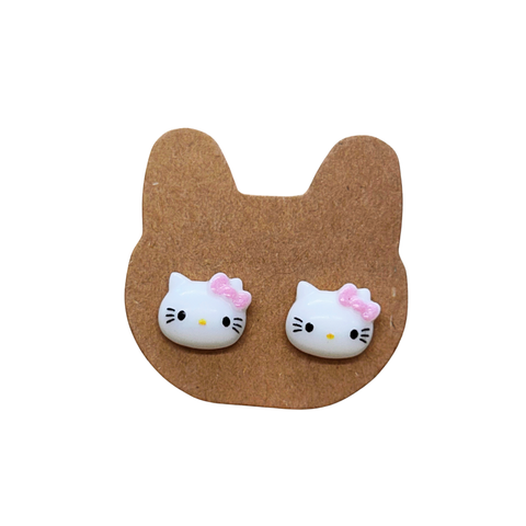 Cat Earrings - Hello Kitty Studs