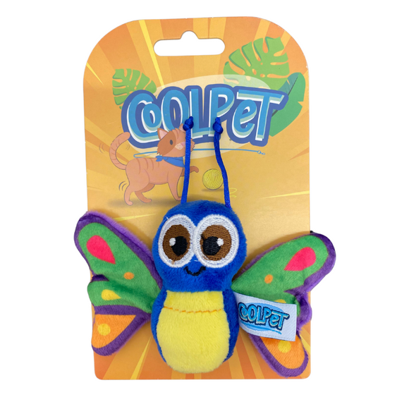 Coolpet Bob the Butterfly Cute Crinkle Cat Toy