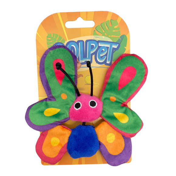 Coolpet Brenda the Butterfly Cute Crinkle Cat Toy