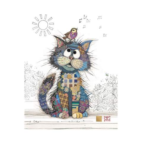 Bug Art Luxury Greetings Card - Kooks Charlie Cat