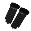 Ladies Faux Suede Soft Kitty Gloves Touch Screen Compatible