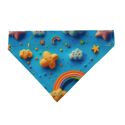 Handmade Cat/Dog Over the Collar Bandana Blue Sky