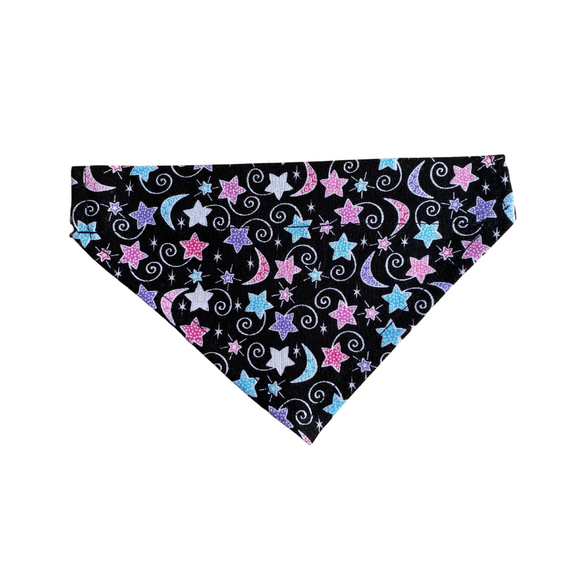 Handmade Cat/Dog Over the Collar Bandana Moon & Stars
